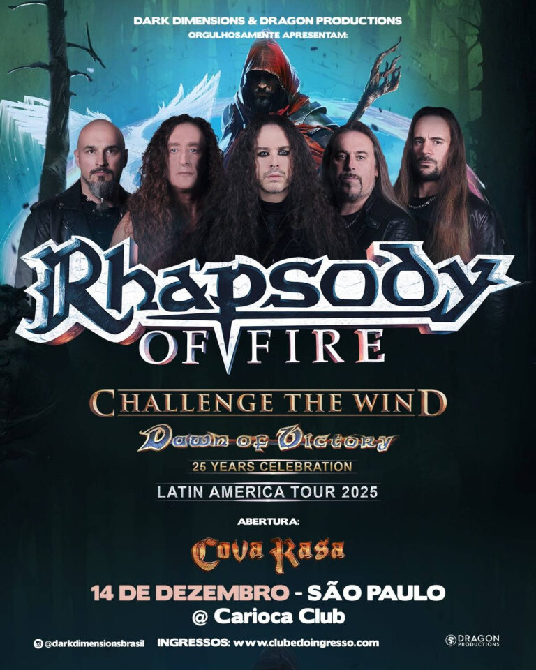 Rhapsody Of Fire celebra 25 anos de “Dawn Of Victory” em São Paulo!