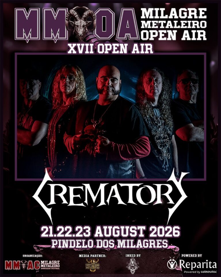 Milagre Metaleiro Open Air 2026: As sombras góticas de Crematory invadem Pindelo dos Milagres ! – Portugal