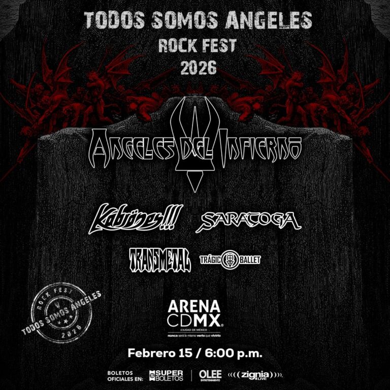O festival “We Are All Angels Rock Fest” chega à Arena, CDMX