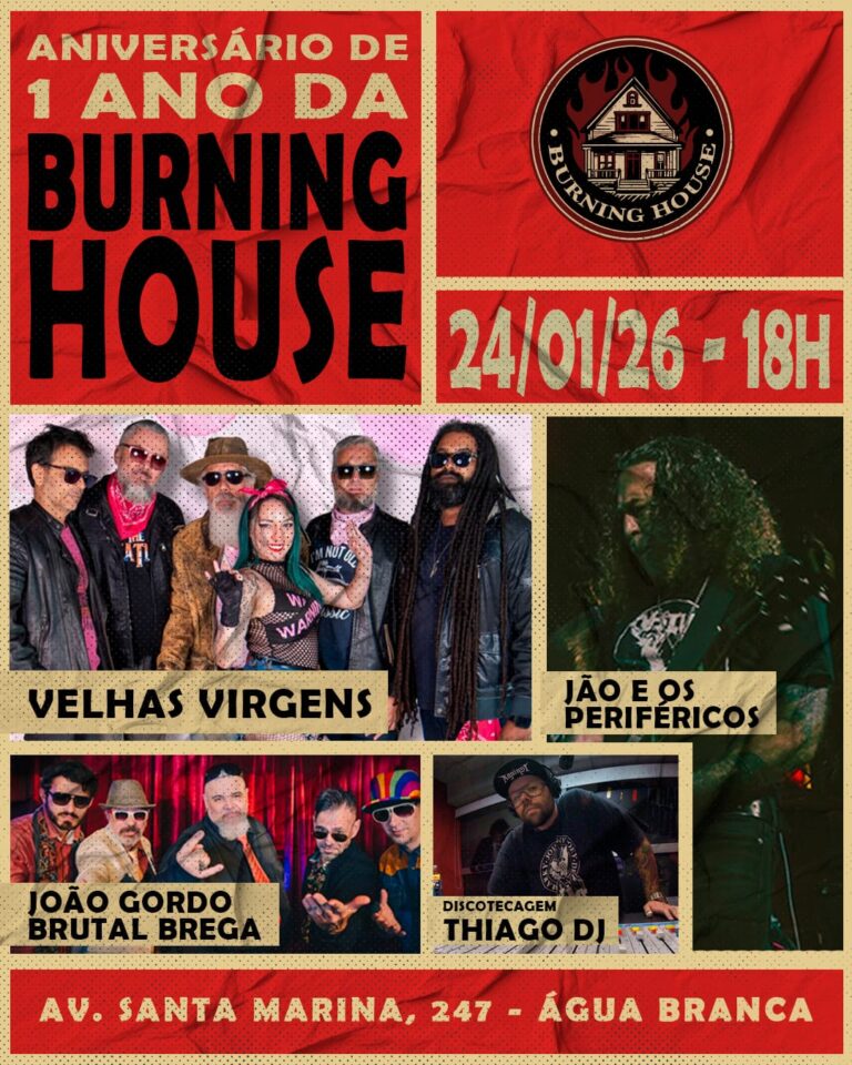 Burning House celebra aniversário de um ano com festa explosiva