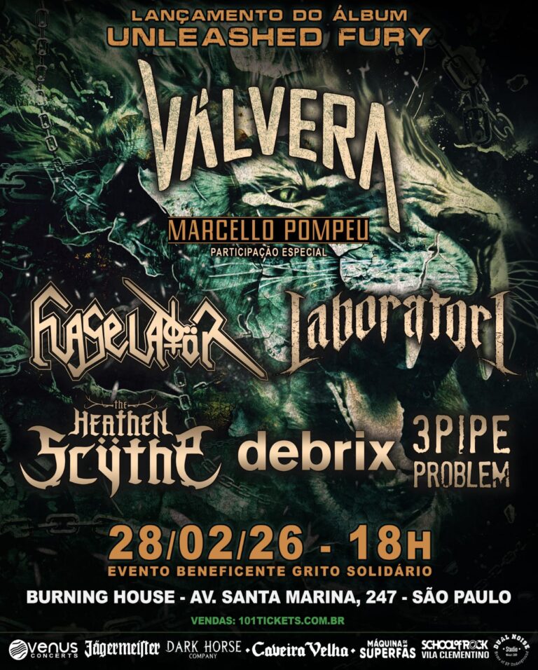 Válvera anuncia show oficial de lançamento de Unleashed Fury em São Paulo