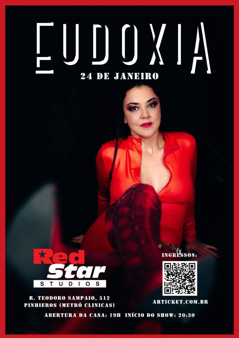 Eudoxia se apresenta em São Paulo no RedStar Studios em 24/01 inaugurando a nova fase artística de Marília Zangrandi