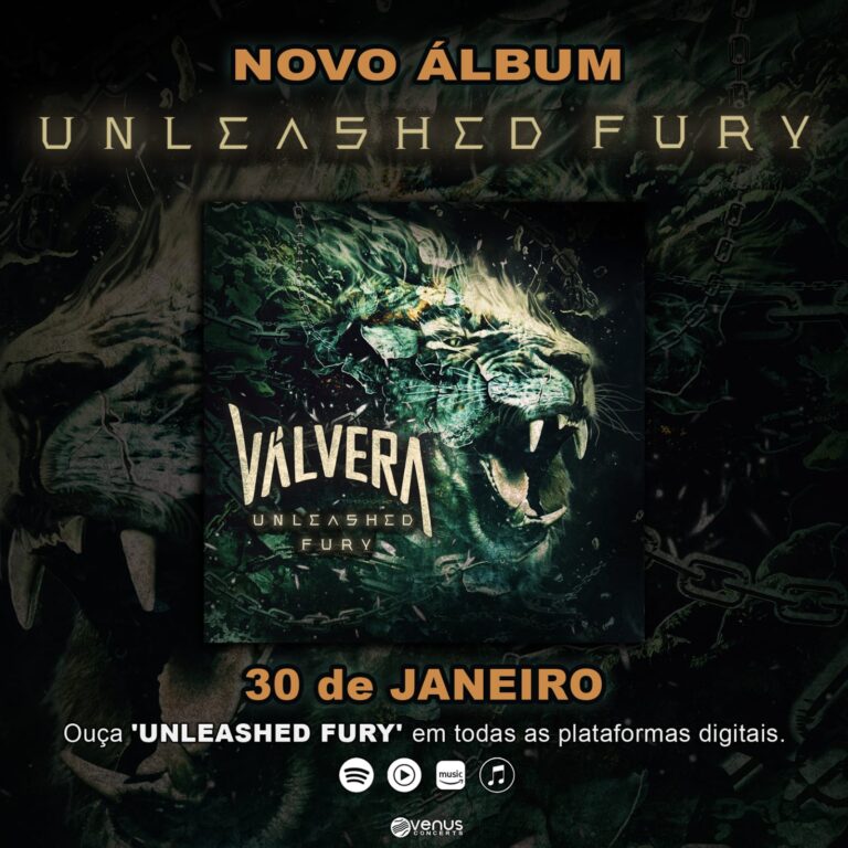 Válvera anuncia lançamento mundial do álbum Unleashed Fury, lançamento hoje (30/01/2026), ouça e apoie!