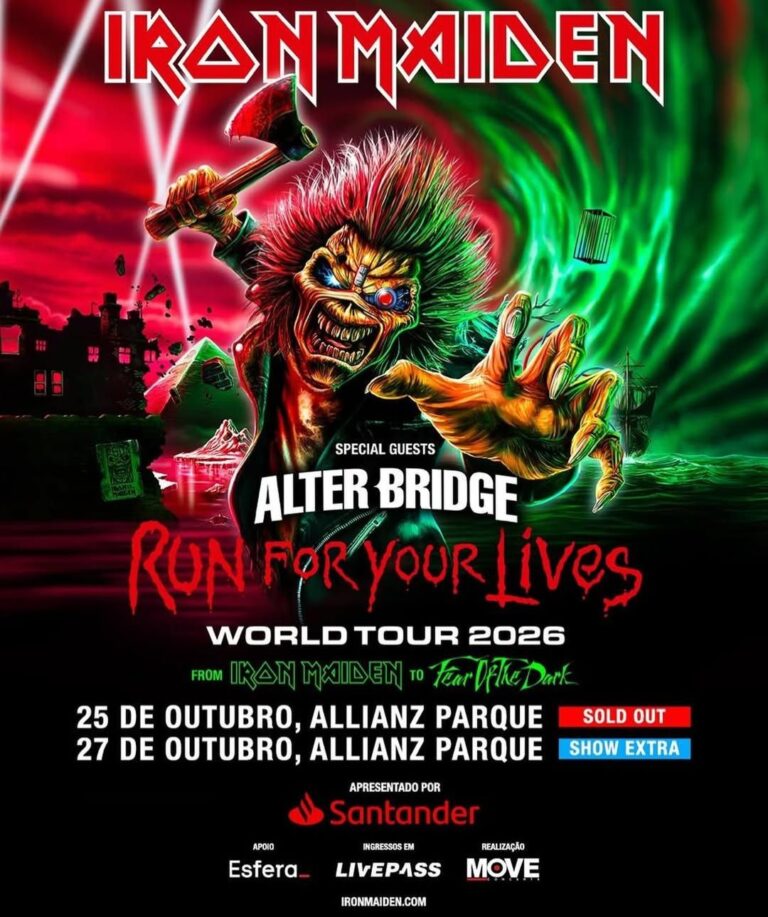 Iron Maiden em São Paulo: Turnê de 50 anos terá show com data extra