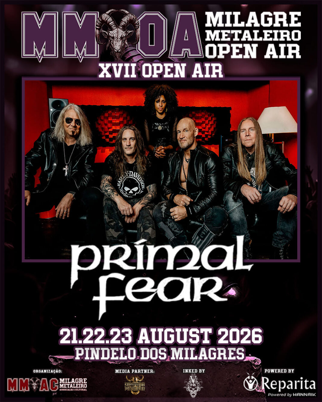Milagre Metaleiro Open Air 2026: O Poder do Power Metal Alemão de Primal Fear em Pindelo dos Milagres- Portugal