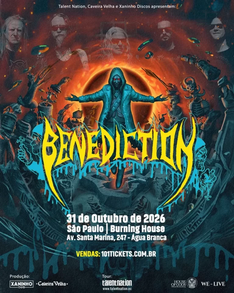 Benediction com show único em São Paulo