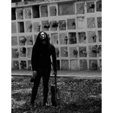 Caballero Carli durante gravações do single Vida Gris