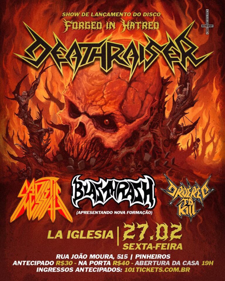 La Iglesia: Conexão de metal brasileiro, na sexta-feira (27/02/2026)
