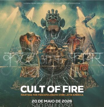 Mantas de Morte e Paz: Cult of Fire confirma show único no Brasil pela turnê latino-americana.