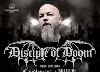 Uma das principais vozes do doom metal mundial, Robert Lowe traz clássicos do Candlemass e Solitude Aeturnus em turnê inédita no Brasil com o projeto Disciples Of Doom