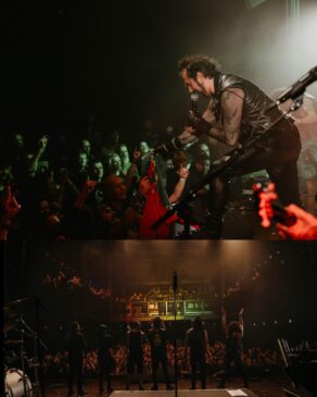 Fernando Ribeiro durante apresentação sinfónica do Moonspell