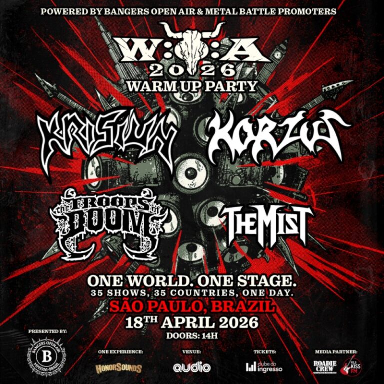 The Mist no Party On Wacken – 18/04/2026 na Audio em São Paulo SP