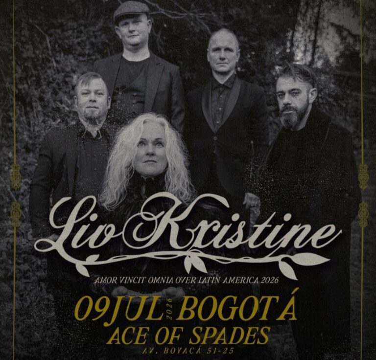 Liv Kristine retorna a Bogotá: um encontro marcado com o metal que ela aprendeu a sentir.