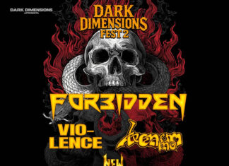 Contagem regressiva para o caos: Forbidden, Vio-Lence e Venom Inc. prestes a se encontrar no Dark Dimensions Fest 2026!