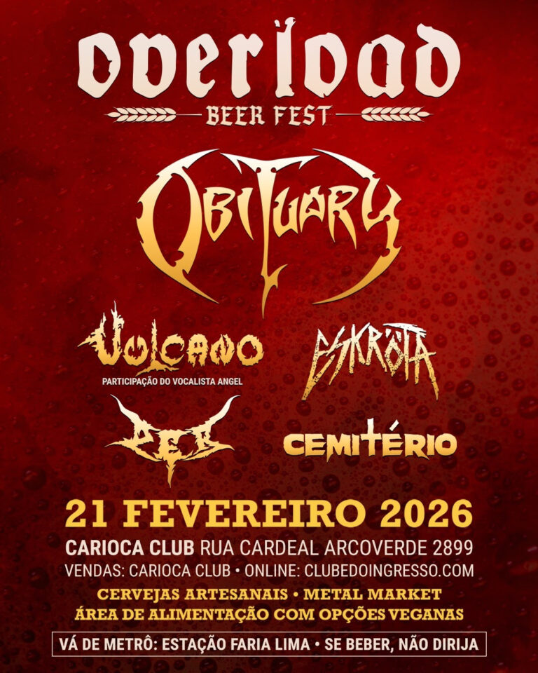 Obituary celebra 35 anos de disco clássico no Overload Beer Fest
