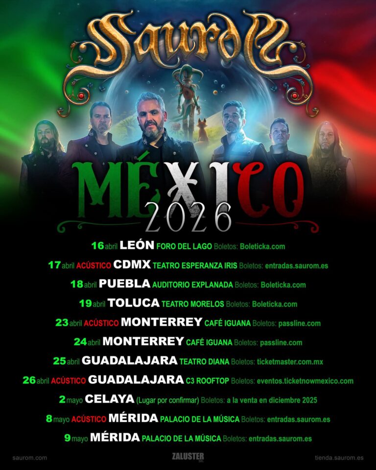 Saurom se presenta en México en abril y mayo.