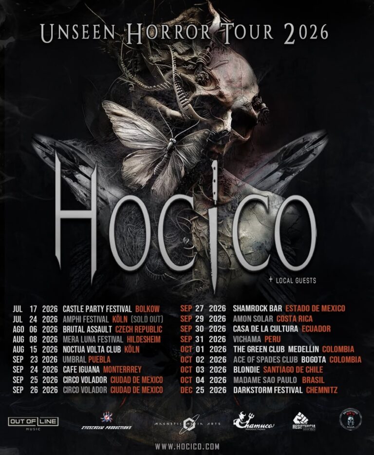 Hocico confirma retorno ao Brasil com a “Unseen Horror Tour 2026”