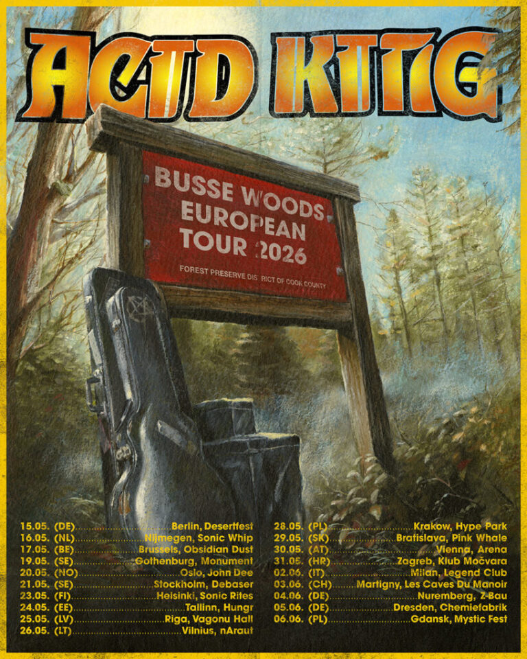ACID KING, DESERTFEST BERLIN 2026, SEXTA-FEIRA, 15 DE MAIO