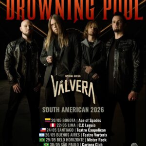 Drowning Pool passará por cinco países e inclui três apresentações no Brasil.