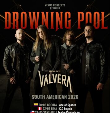 Drowning Pool anuncia turnê na América do Sul em 2026 e presenteia o Brasil com três shows Drowning Pool passará por cinco países e inclui três apresentações no Brasil.