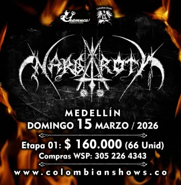 NARGAROTH em Medelín: 30 anos depois, o culto não se negocia