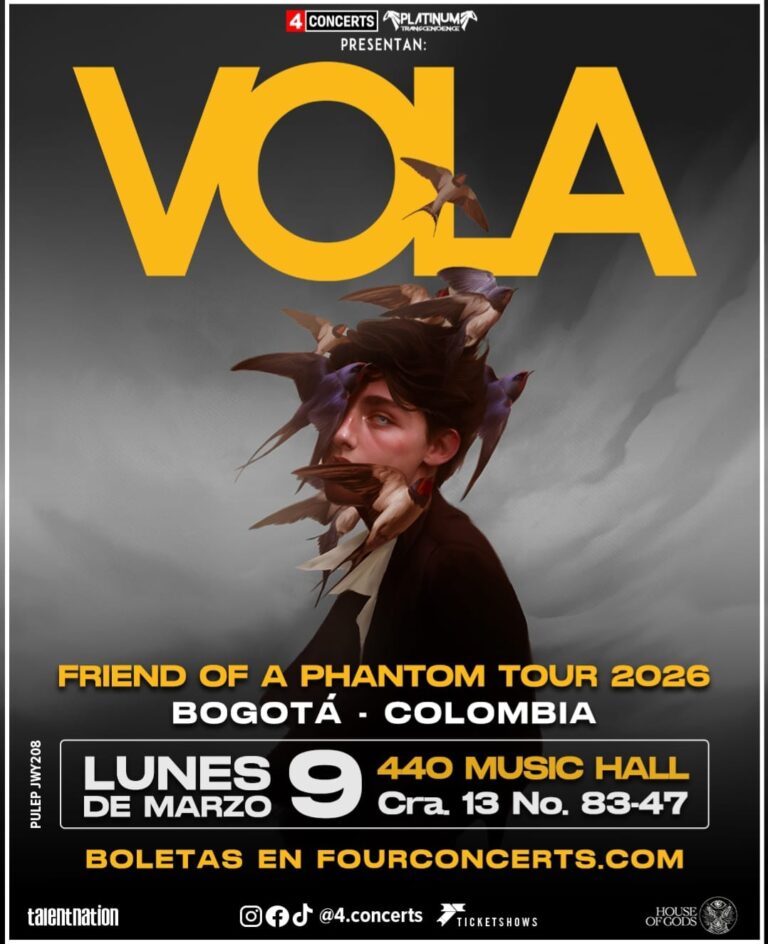 VOLA em Bogotá: quando o metal pensa, respira e impacta de forma diferente.