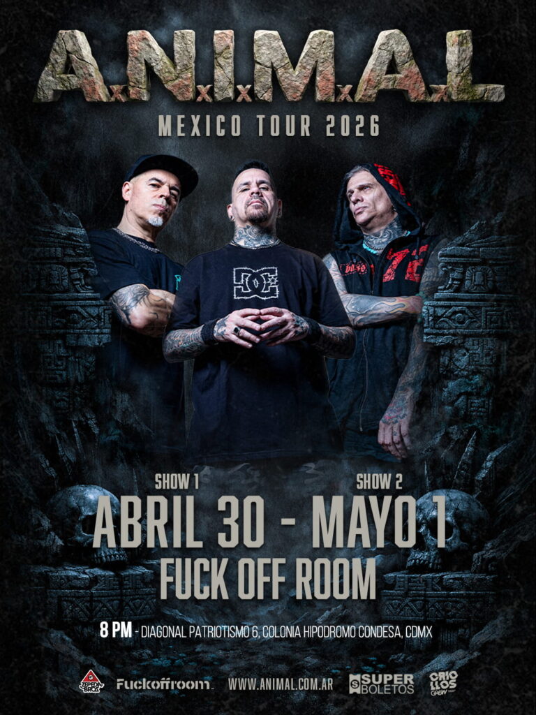 A.N.I.M.A.L. anuncia turnê pelo México com shows intensos — México
