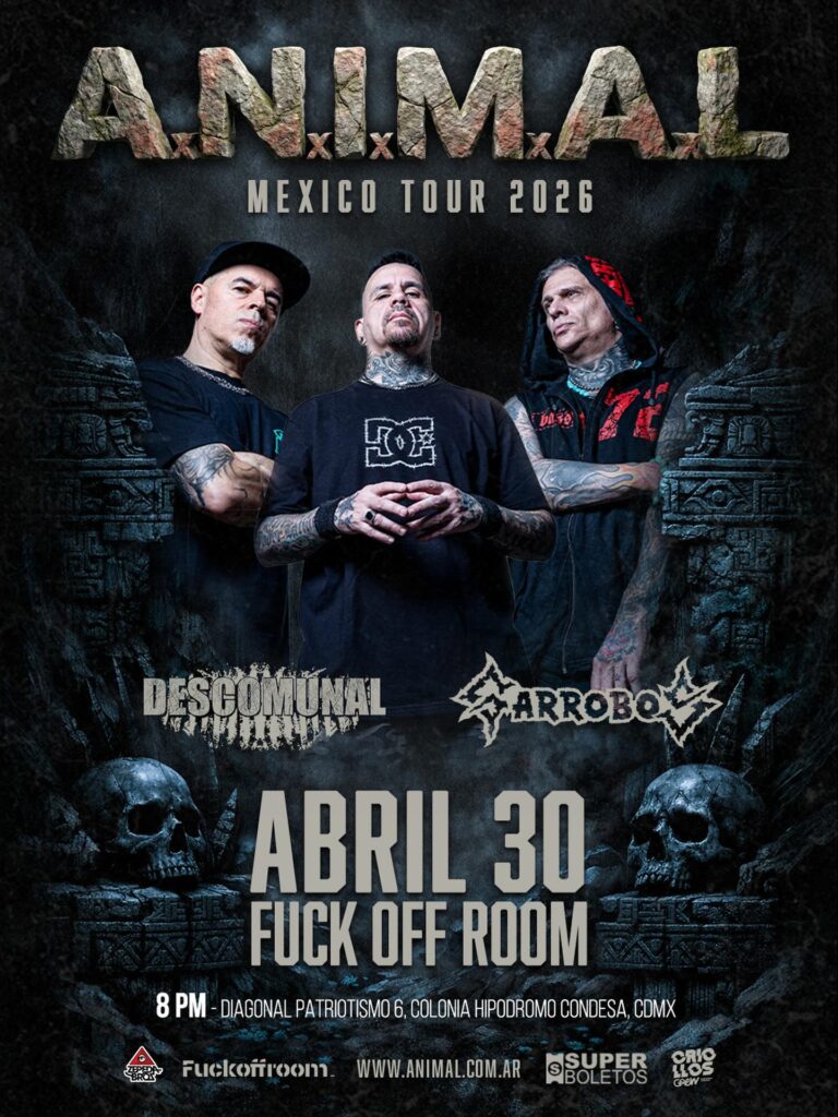 Garrobos e Descomunal se unem no início da turnê do A.N.I.M.A.L. en CDMX. Mx.