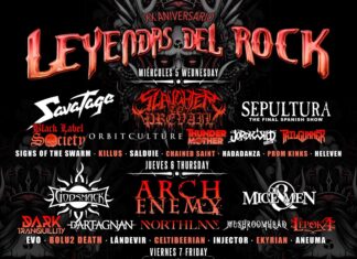 Vigésimo aniversario do festival “Leyendas del Rock” na Espanha