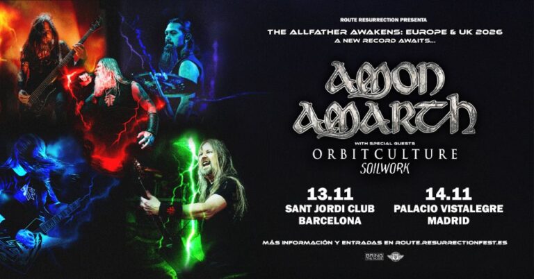 Amon Amarth viene a abordar tierras Barcelonesas en su próxima gira