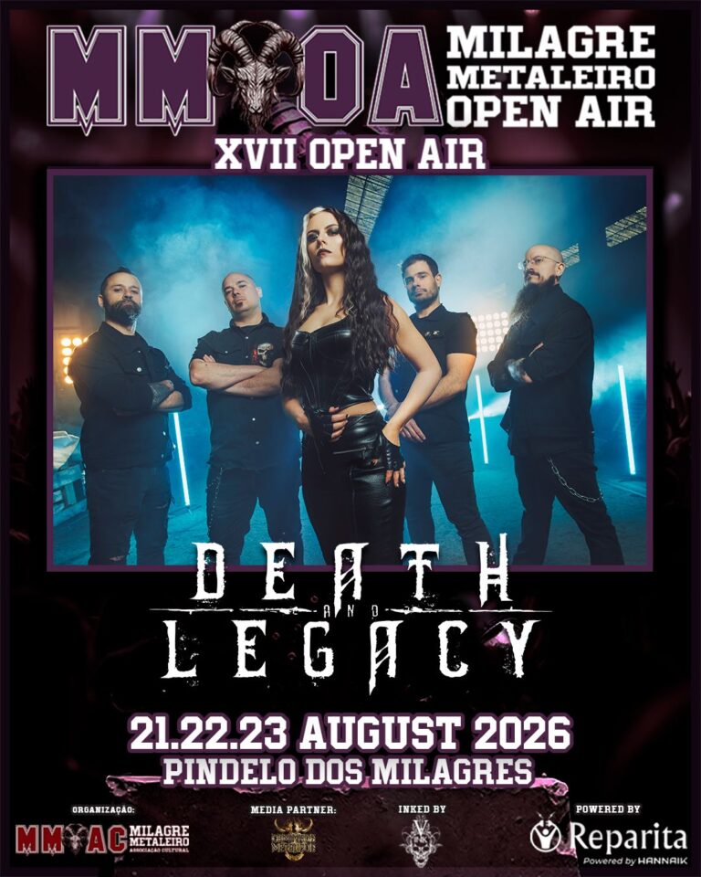 Milagre Metaleiro Open Air 2026: a força melódica de Death & Legacy reforça o cartaz do festival – Pindelo dos Milagres, Portugal