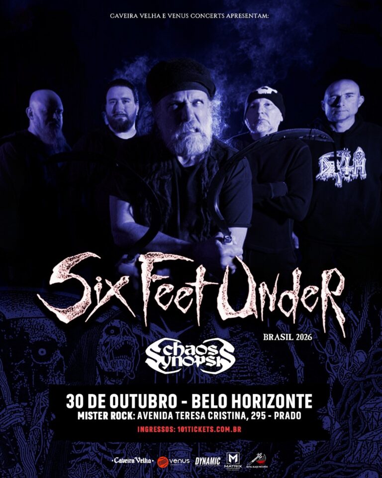 Six Feet Under no Brasil – 30/10/2026 em Belo Horizonte / MG