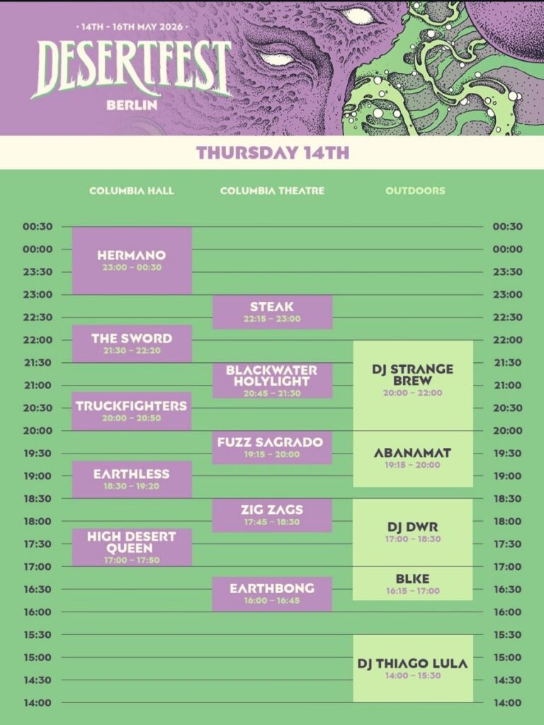 DESERTFEST BERLIN, DIA 1, 14 MAIO