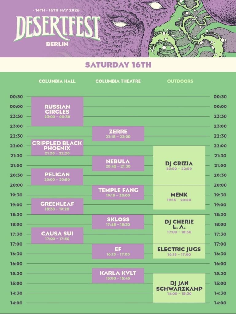 DESERTFEST BERLIN, DIA 3, 16 MAIO