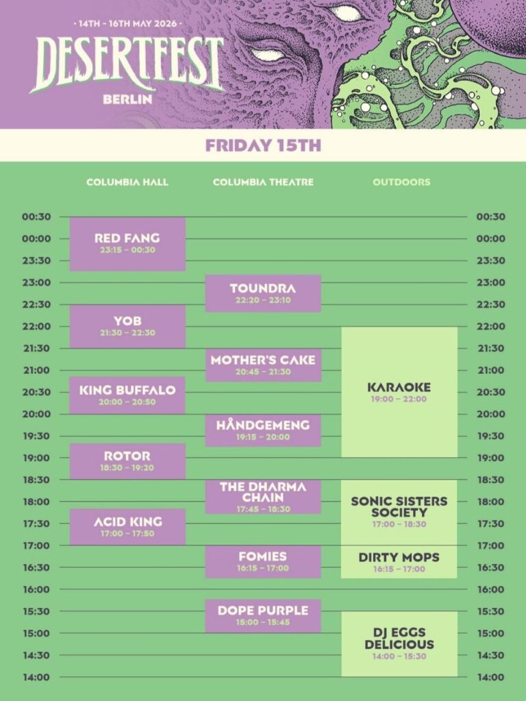 DESERTFEST BERLIN, DIA 2, 15 MAIO