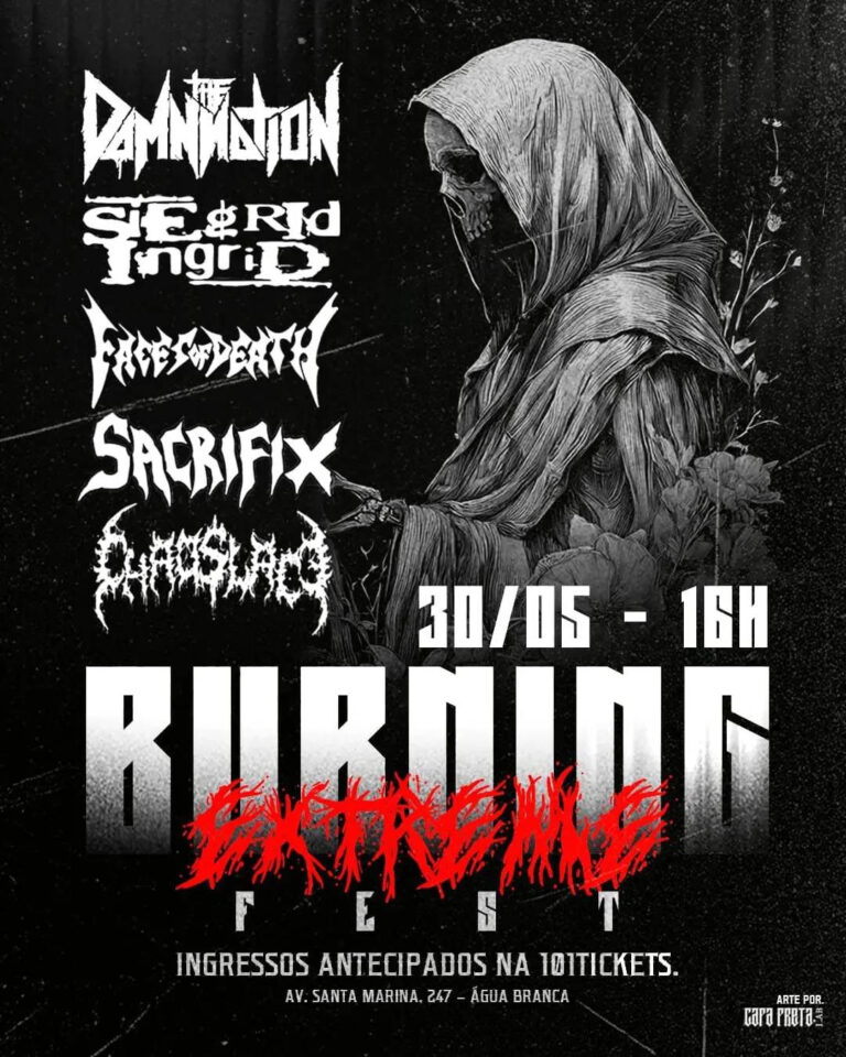 Burning Extreme Fest 2026 reúne pesos pesados do metal nacional em São Paulo no dia 30 de maio