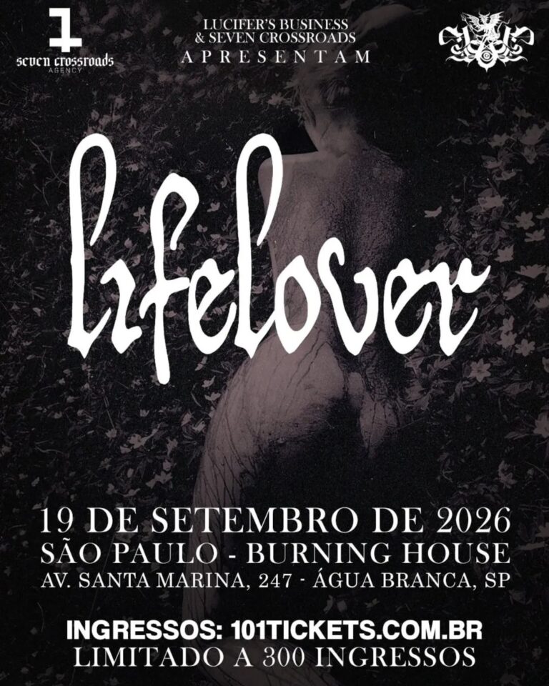 LIFELOVER NO BRASIL: A LENDA DO DSBM DESEMBARCA EM SÃO PAULO PARA APRESENTAÇÃO HISTÓRICA E INÉDITA