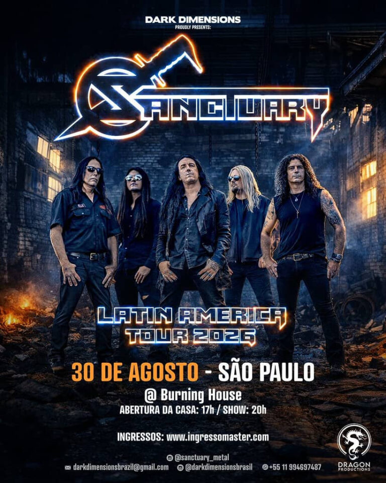 SANCTUARY EM SÃO PAULO: apresentação única celebra 40 anos com show histórico e material inédito