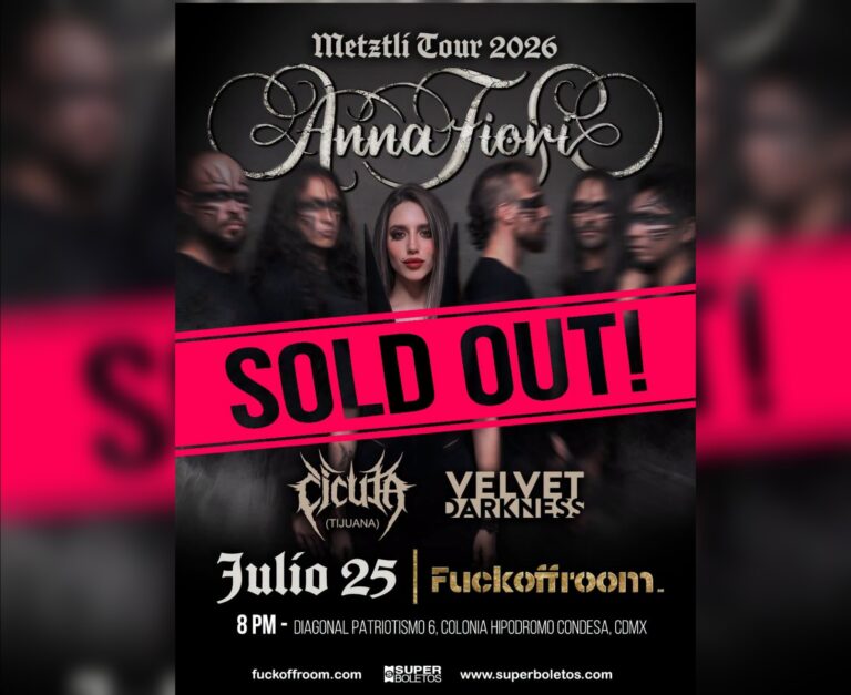 Cicuta e Velvet Darkness abrindo para Anna Fiori – CDMX