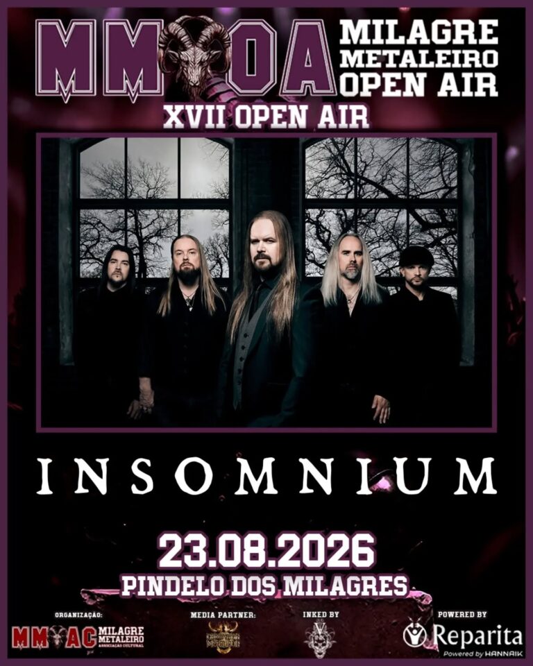 Milagre Metaleiro Open Air 2026: INSOMNIUM chegam a Pindelo dos Milagres ! – Portugal