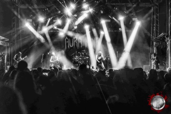 Aura Noir durante apresentação no Brutal Assault 2026