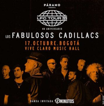 Os Fabulosos Cadillacs mudam de palco em Bogotá: o concerto do seu 40.º aniversário será no Vive Claro Music Hall